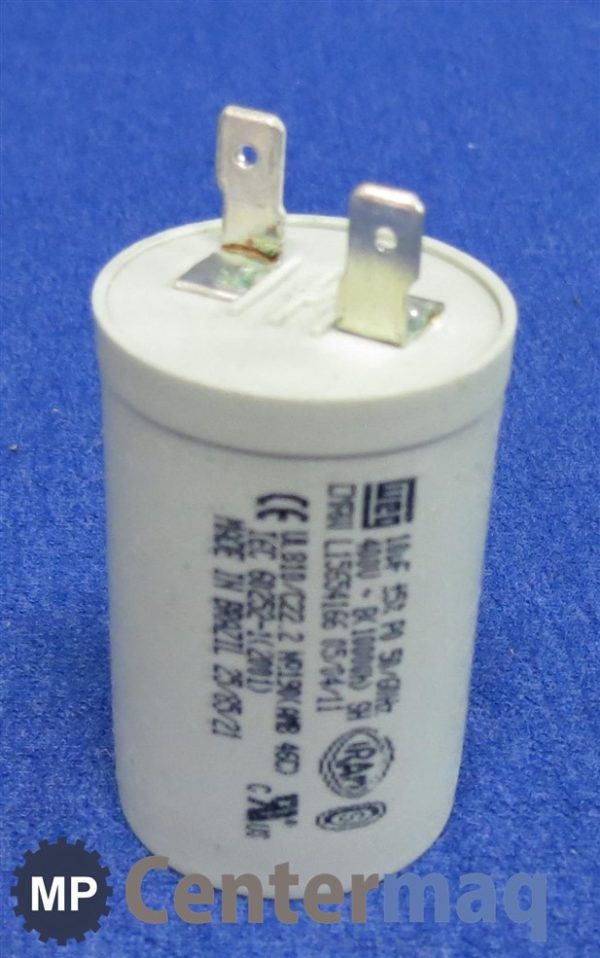 Capacitor 10uf 400v 440v C Terminal Weg Eos Sibb