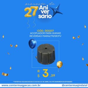 Acoplador Para Wanke Reversao Maria/tr/sp/fv
