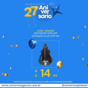 Agitador Mueller Estriado Plus cmp sm